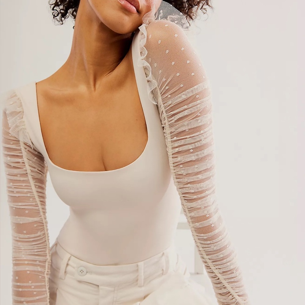 Free People Must Be Love Bodysuit in Ivory; worn 1x